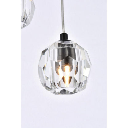 Eren 18 lights Black pendant