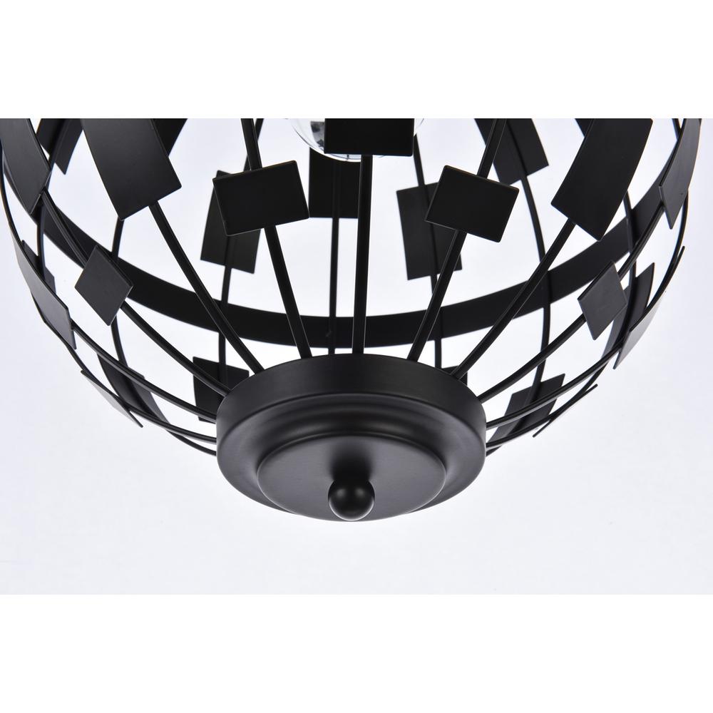 Levante 1 light pendant in black