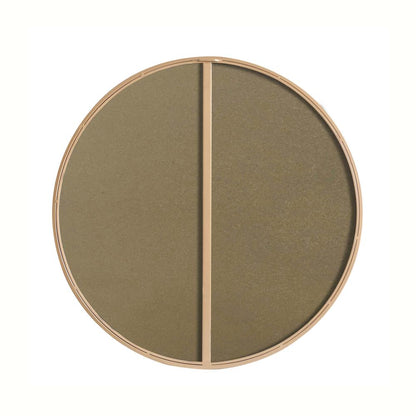 Metal frame Round Mirror 28 inch Brass finish