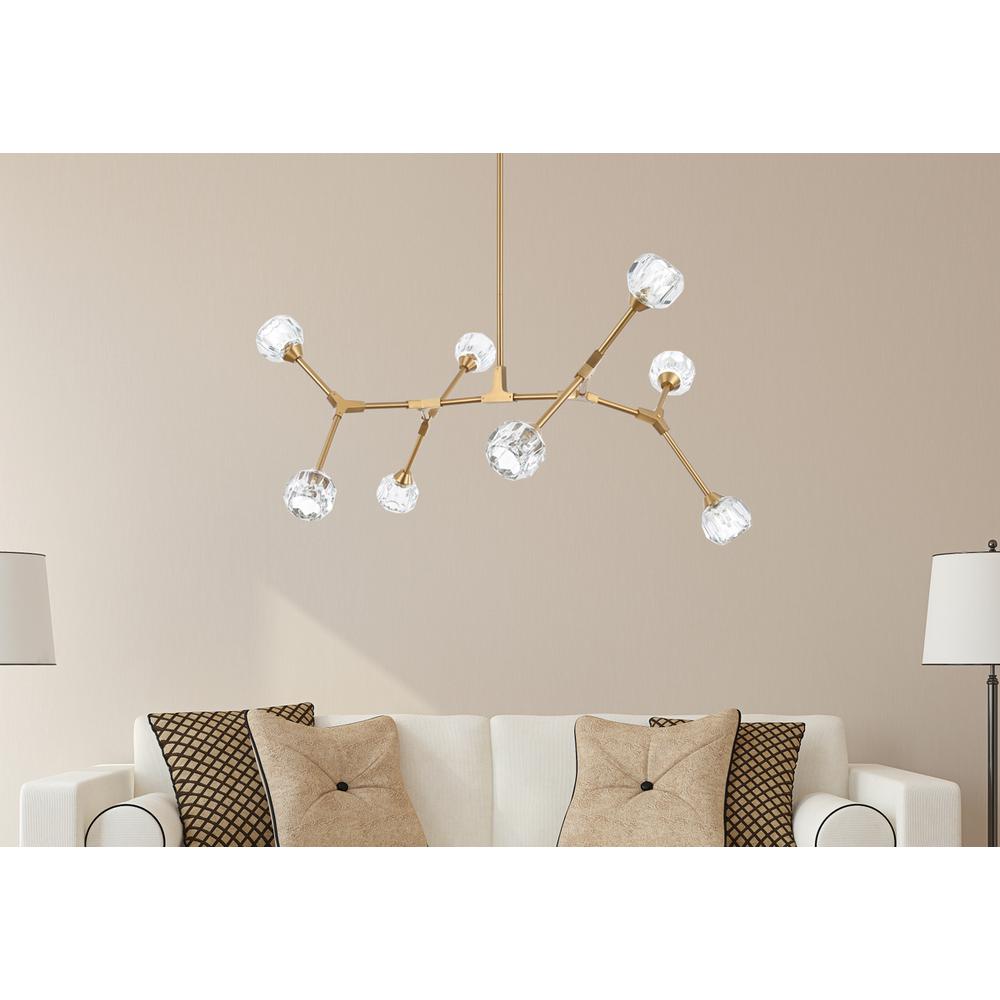 Zayne 8 Light Pendant in Gold