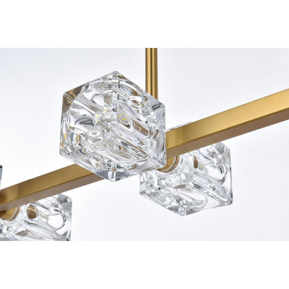 Lyra 30 inch Pendant Light in Satin Gold