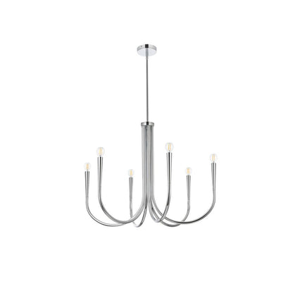 Layne 30 inch chandelier in Chrome