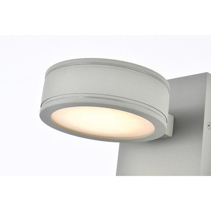Raine Integrated LED wall sconce in silver