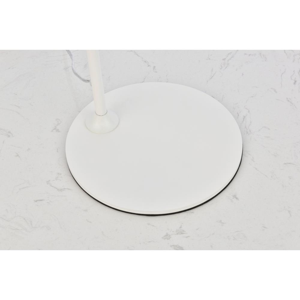 Leroy 1 light white table lamp