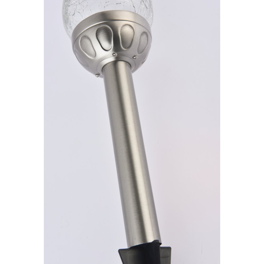 Outdoor Silver Led Rgb Pathway Light In Pack Of 4