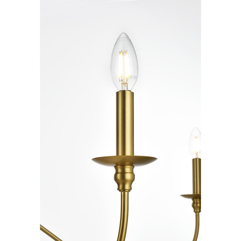 Rohan 54 inch chandelier in Satin Gold