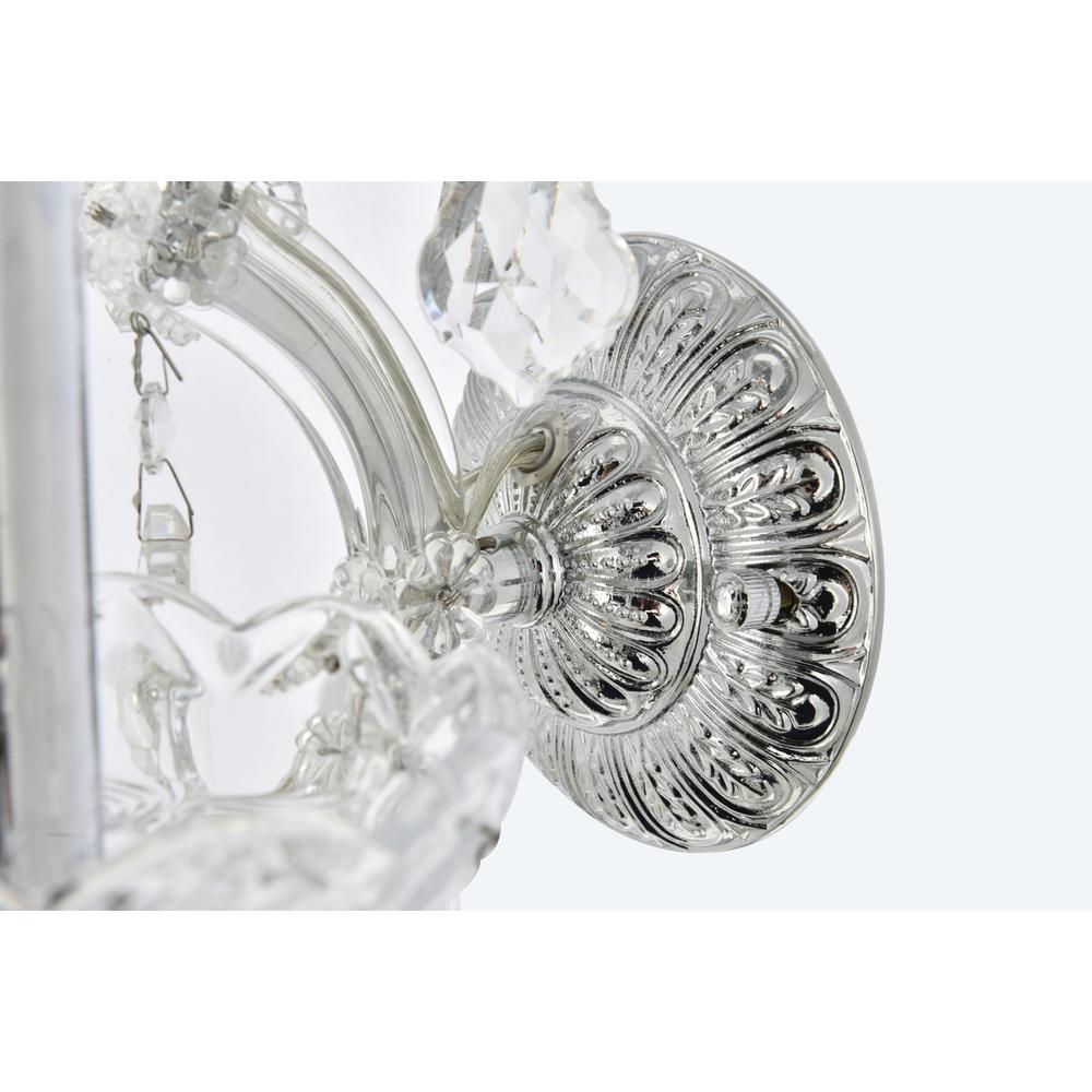 Maria Theresa 3 light Chrome Wall Sconce Clear Royal Cut Crystal