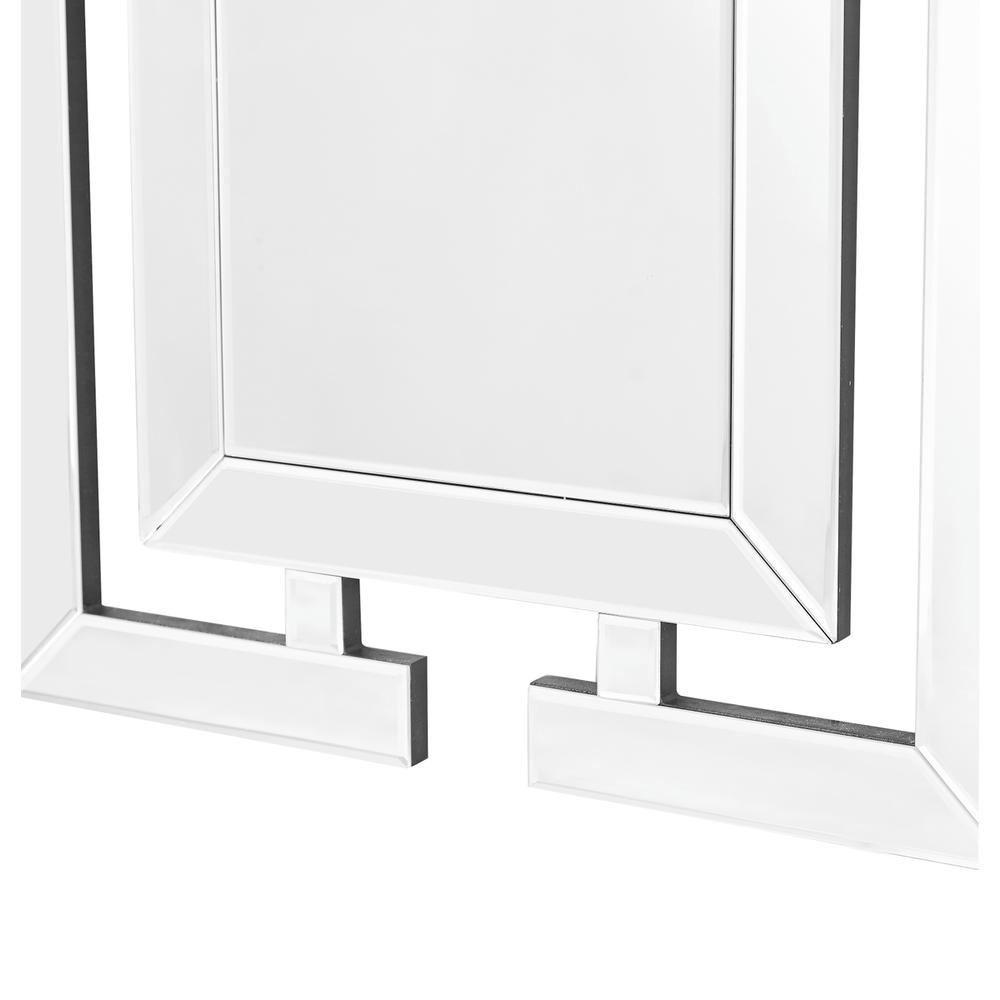 Sparkle 21 in. Contemporary Rectangle Mirror in Clear