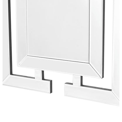 Sparkle 21 in. Contemporary Rectangle Mirror in Clear