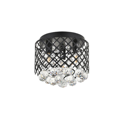 Tully 3 light Matte Black Flush Mount