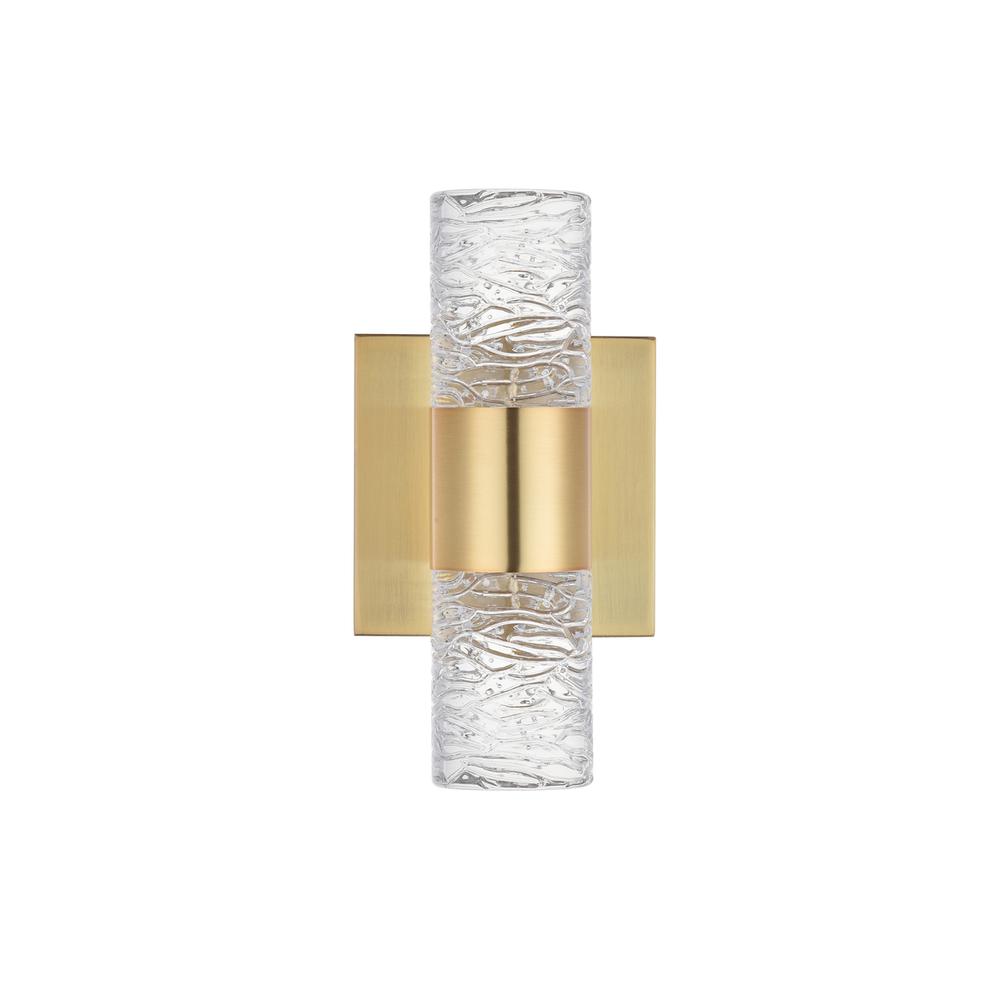 Vega 2 light Gold LED Wall Sconce