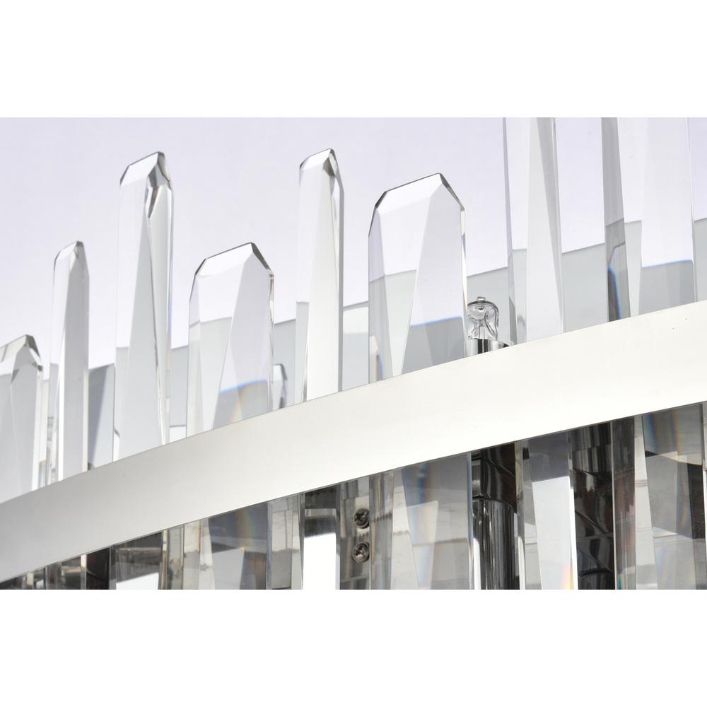 Serena 30 inch crystal bath sconce in chrome
