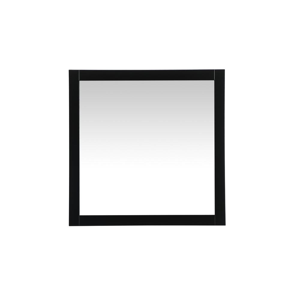 Aqua vanity mirror 36x36 inch in black