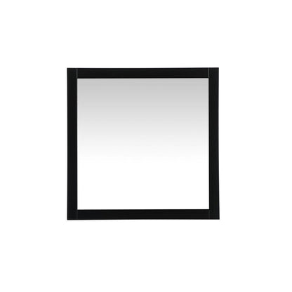 Aqua vanity mirror 36x36 inch in black