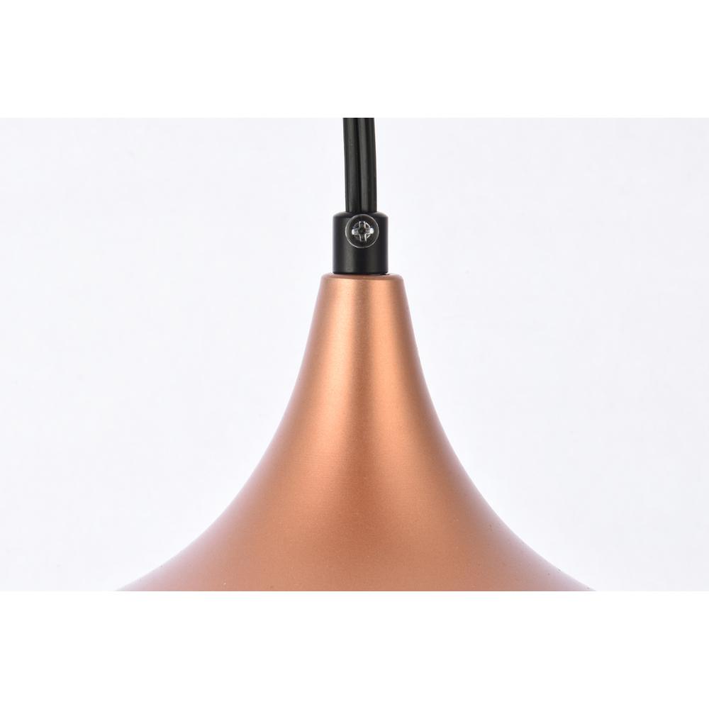 Nora 1 Light honey gold plug-in pendant