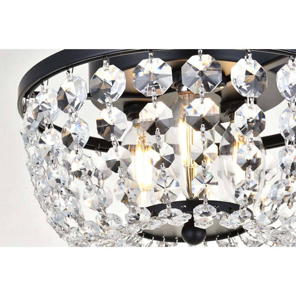 Cora 10 inch flush mount in black