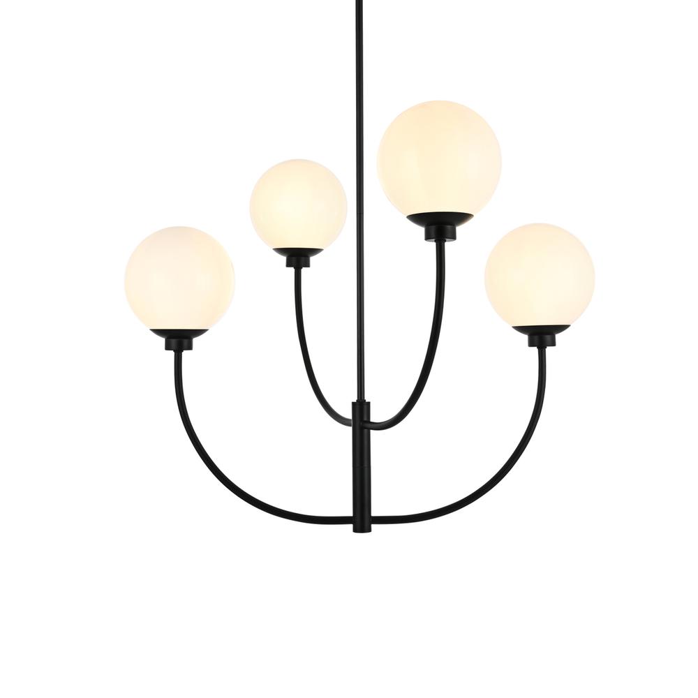 Nyomi 30 inch chandelier in Black
