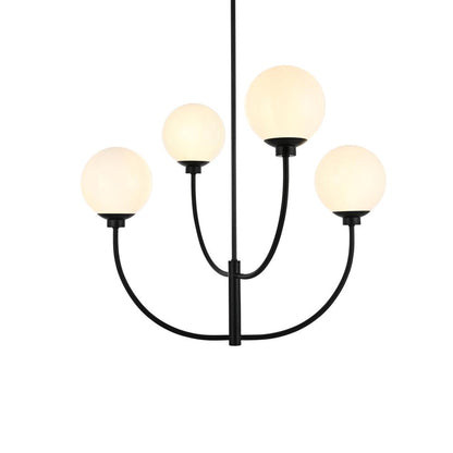 Nyomi 30 inch chandelier in Black