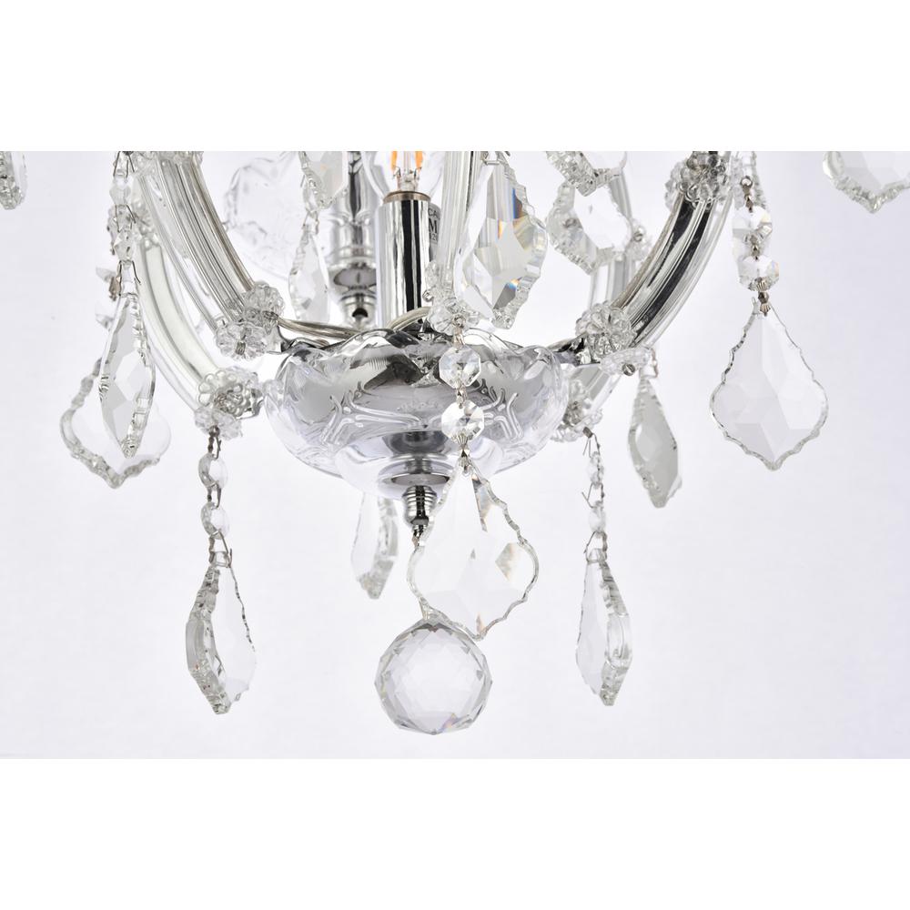 Maria Theresa 4 light Chrome Pendant Clear Royal Cut Crystal