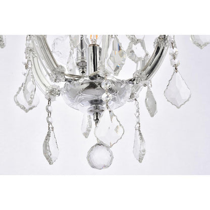 Maria Theresa 4 light Chrome Pendant Clear Royal Cut Crystal