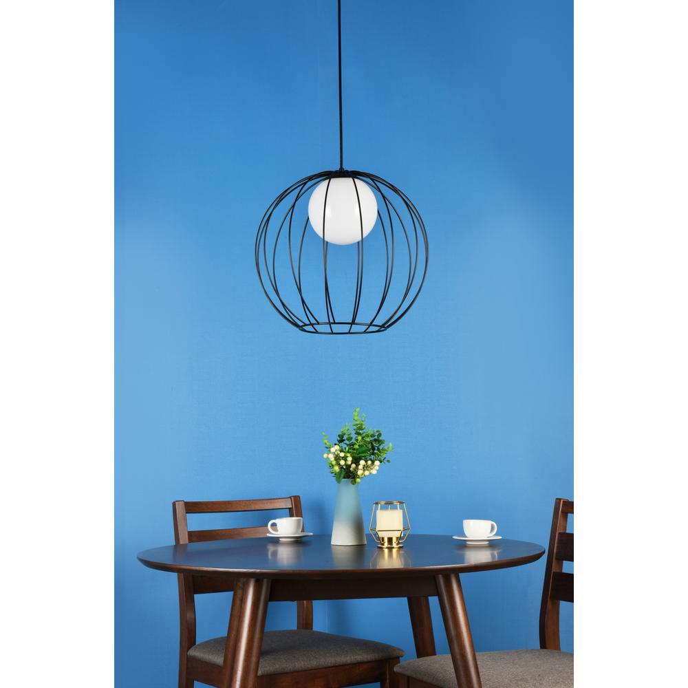 Wetzel 1 light black pendant