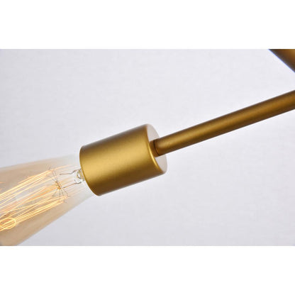 Axel 6 Lights Brass Pendant