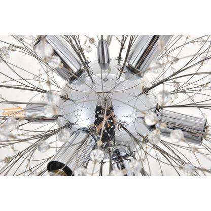 Flores 8 light Chrome Pendant
