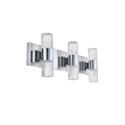 Vega 6 light Chrome LED Wall Sconce