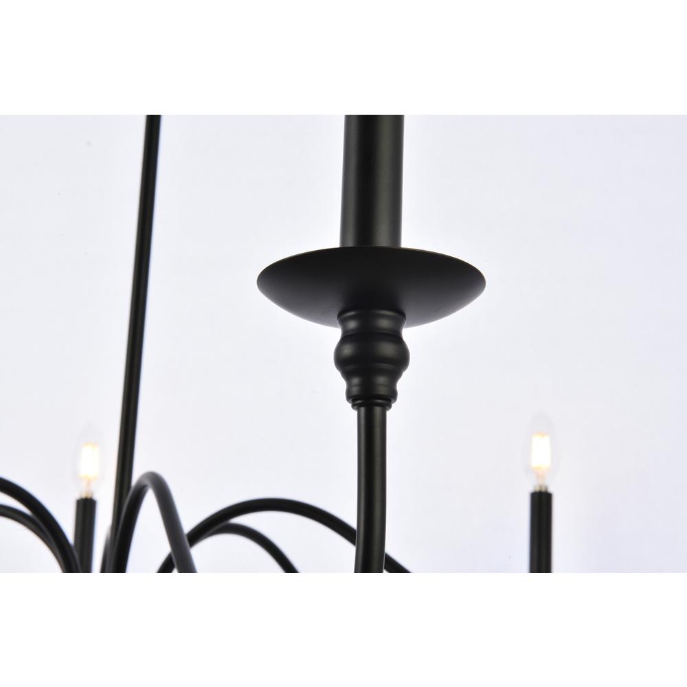 Rohan 42 inch chandelier in matte black