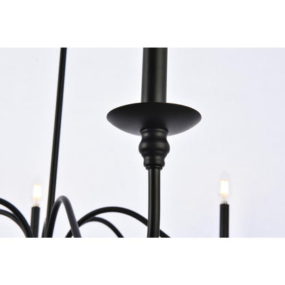 Rohan 42 inch chandelier in matte black