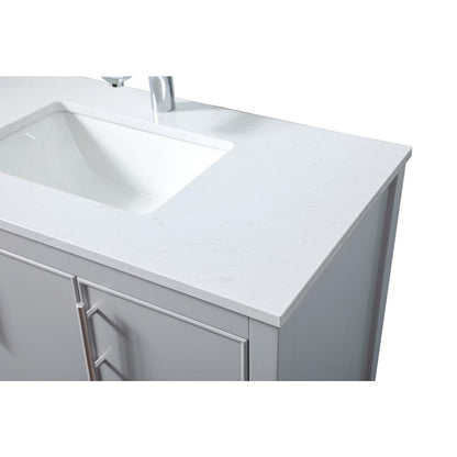 36 Inch SIngle Bathroom Vanity In Grey