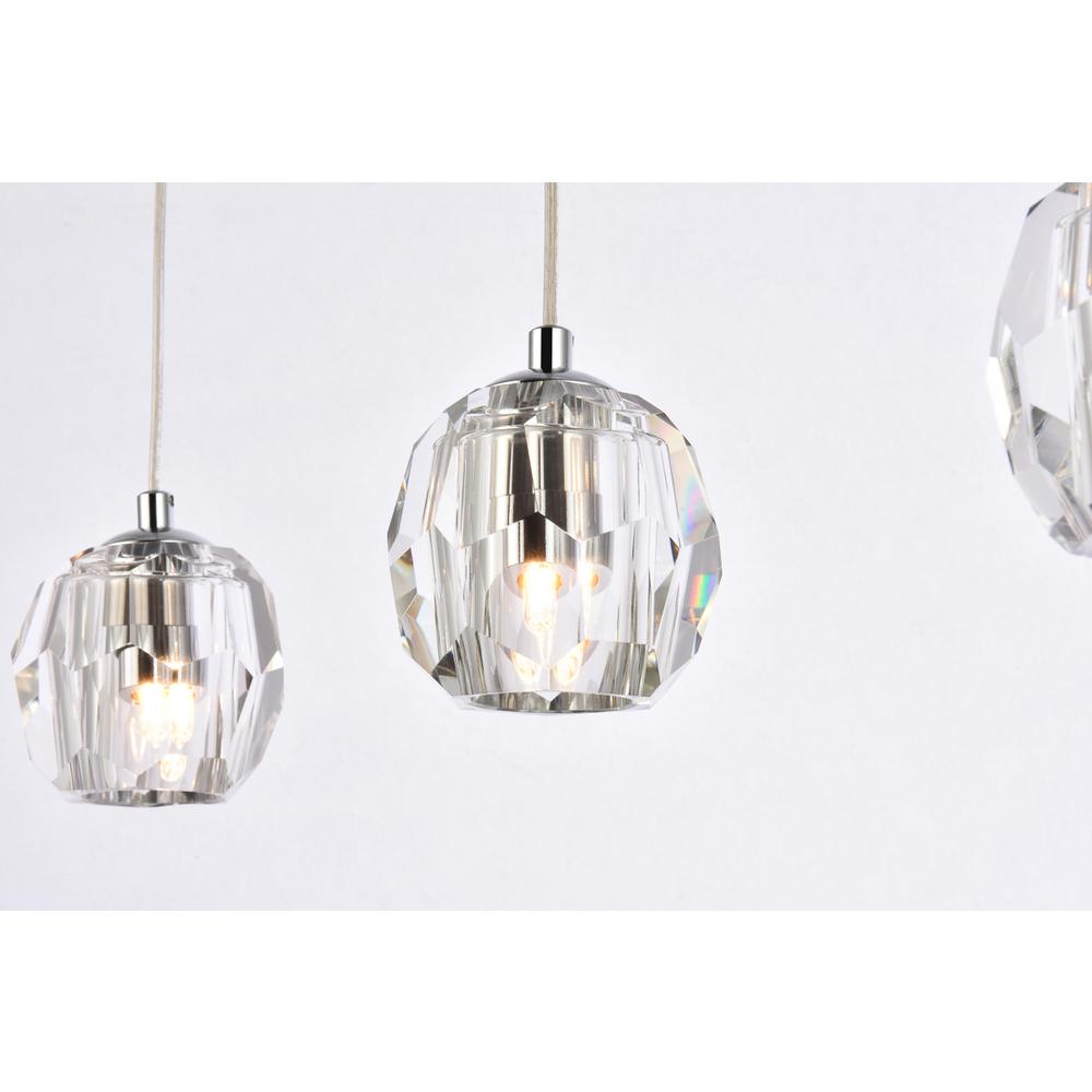 Eren 3 lights Chrome pendant