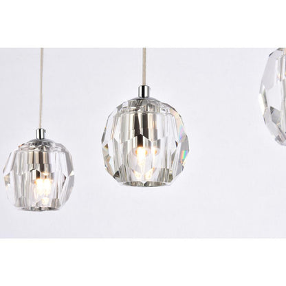 Eren 3 lights Chrome pendant