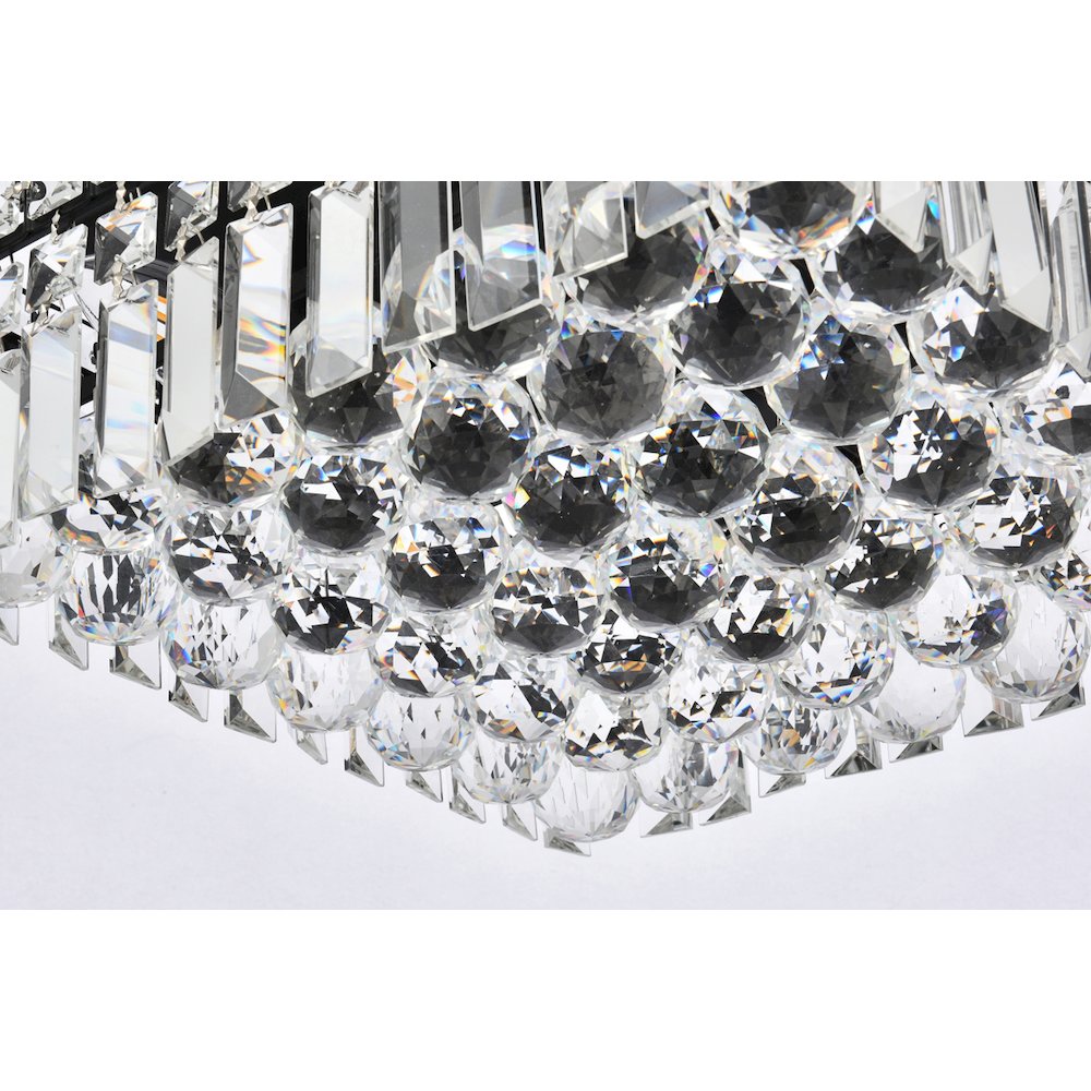 Maxime 14 Inch Black Flush Mount