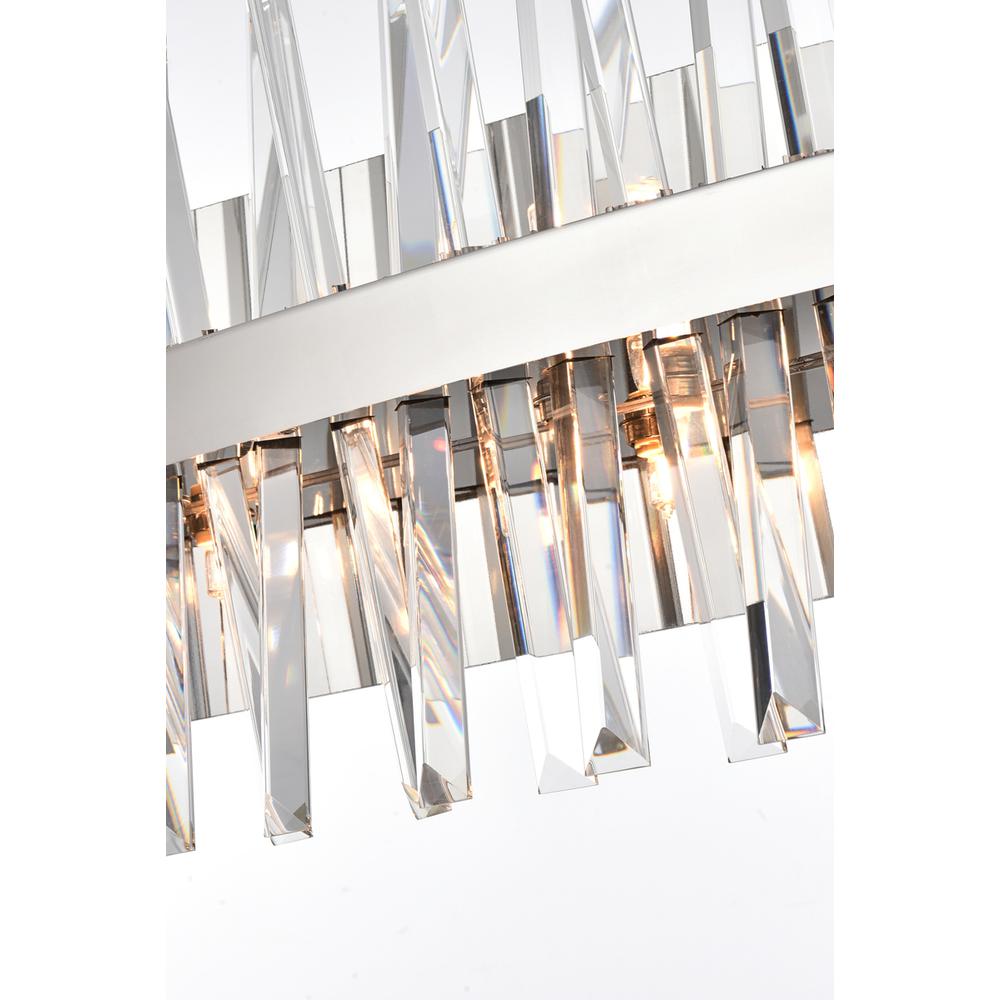 Serephina 30 inch crystal bath sconce in chrome