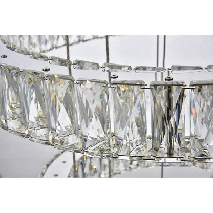 Monroe Integrated LED chip light Chrome Chandelier Clear Royal Cut Crystal