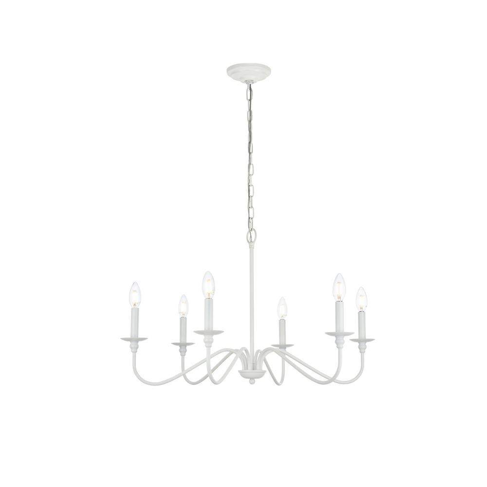Rohan 36 inch chandelier in White