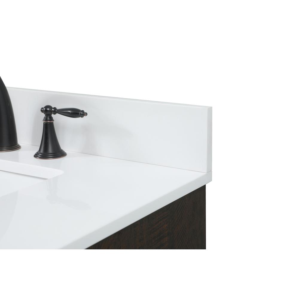 30 inch Single bathroom vanity in expresso with backsplash