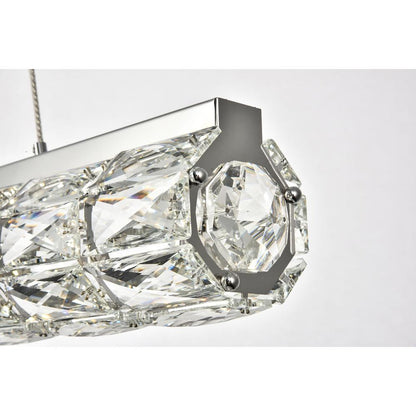 Valetta Integrated LED chip light Chrome Chandelier Clear Royal Cut Crystal