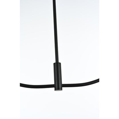 Nyomi 36 inch chandelier in Black