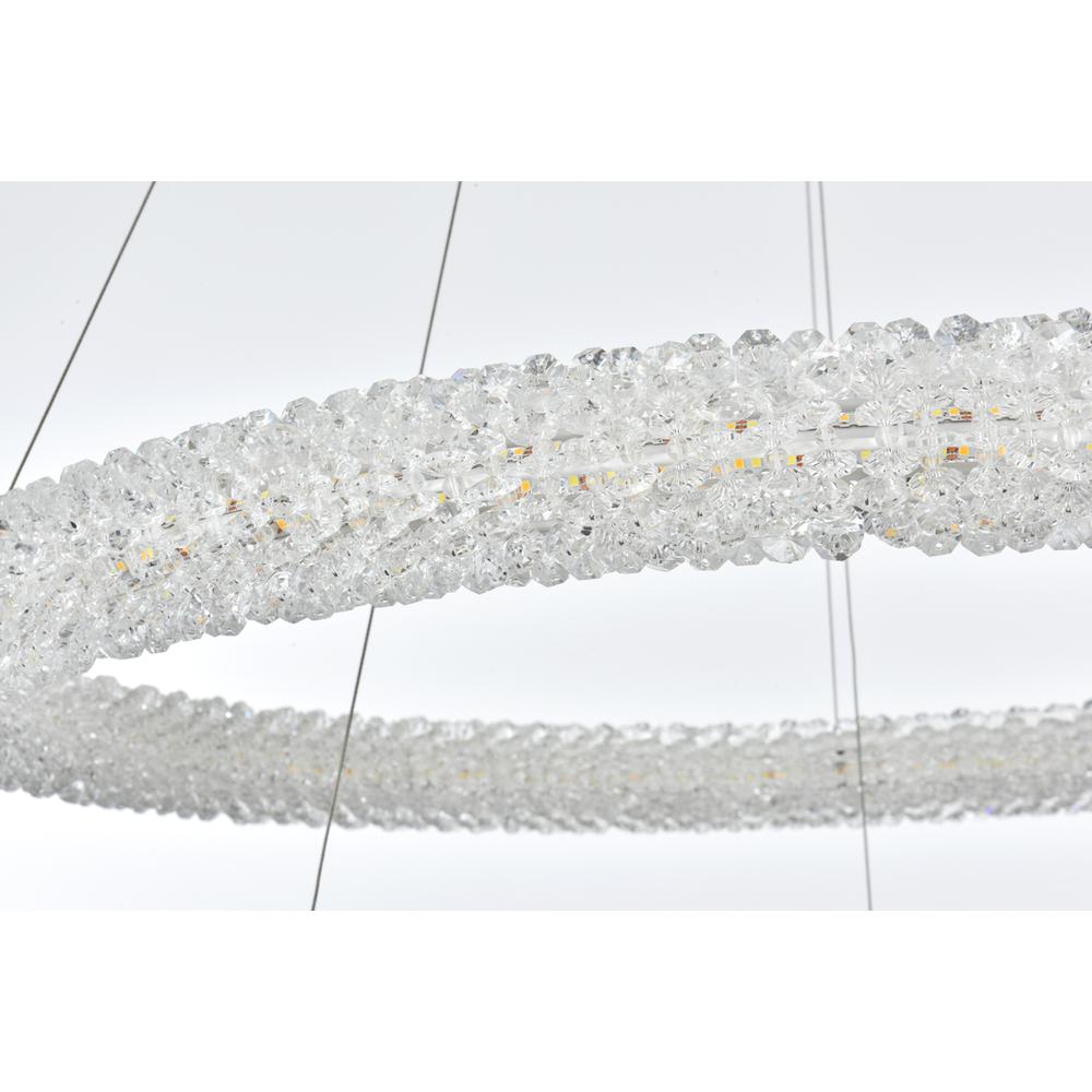 Bowen 32 inch Adjustable LED Chandelier in Chrome