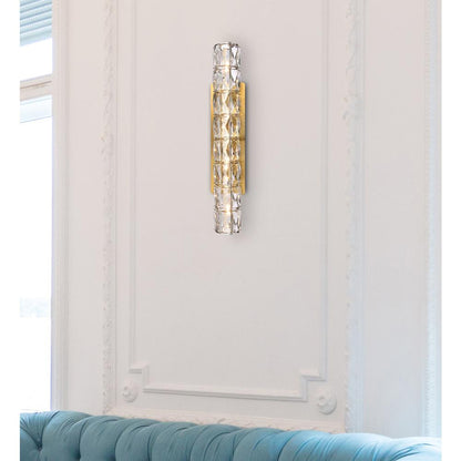 Valetta 24 inch LED linear wall sconce in gold
