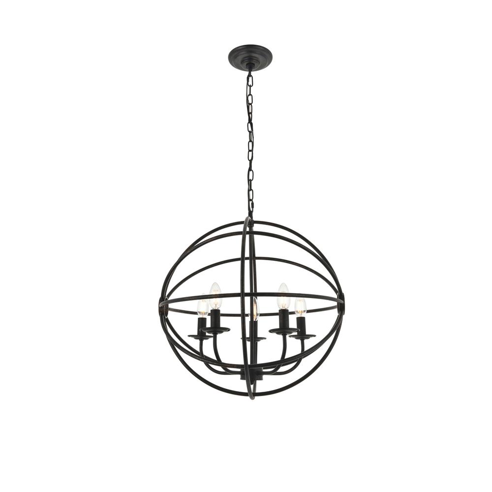 Octavia 5 light dark brown Pendant