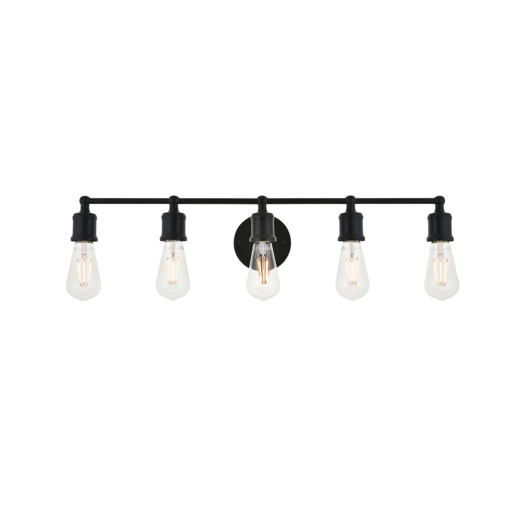 Serif 5 light black Wall Sconce
