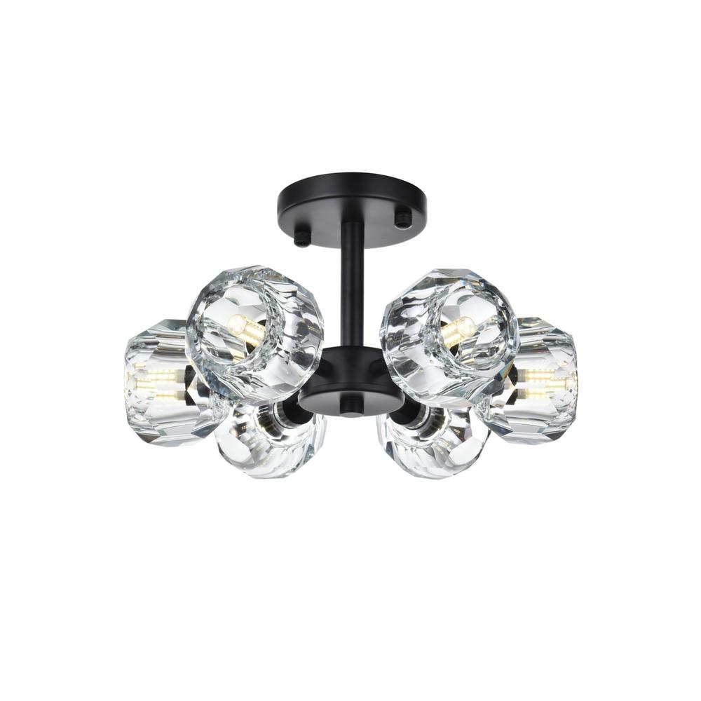 Eren 14 inch Flush Mount in Black