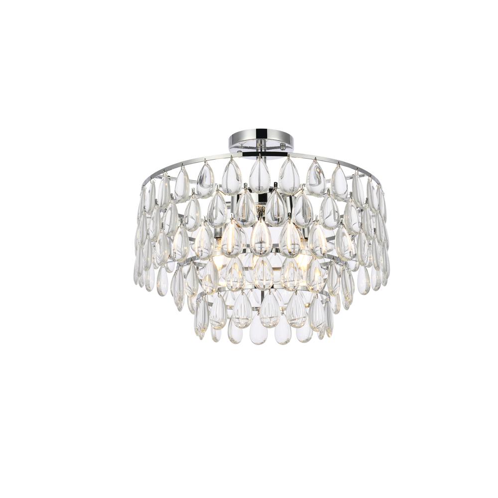 Mila 18 inch flush mount in chrome