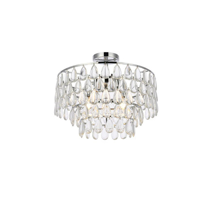 Mila 18 inch flush mount in chrome