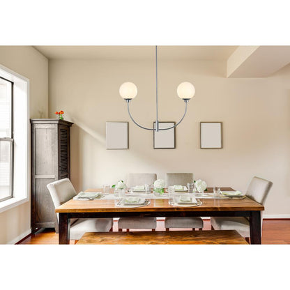 Nyomi 30 inch chandelier in Chrome
