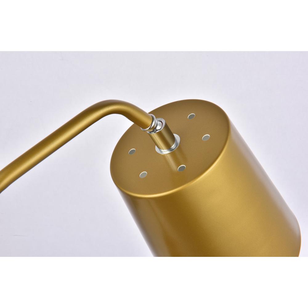Leroy 1 light brass table lamp