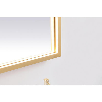 Pier 30x48 inch LED mirror with adjustable color temperature